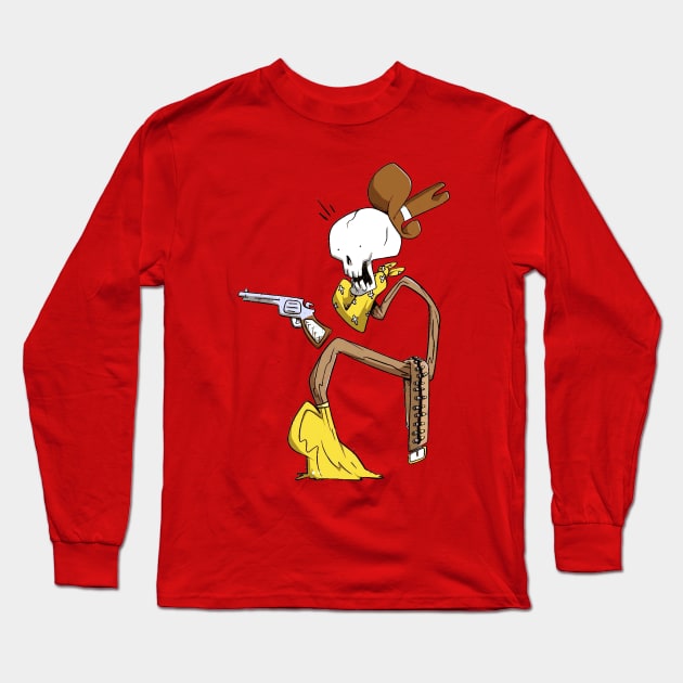 cowboy wizard pulled the trigger of his gun Long Sleeve T-Shirt by GantangStore